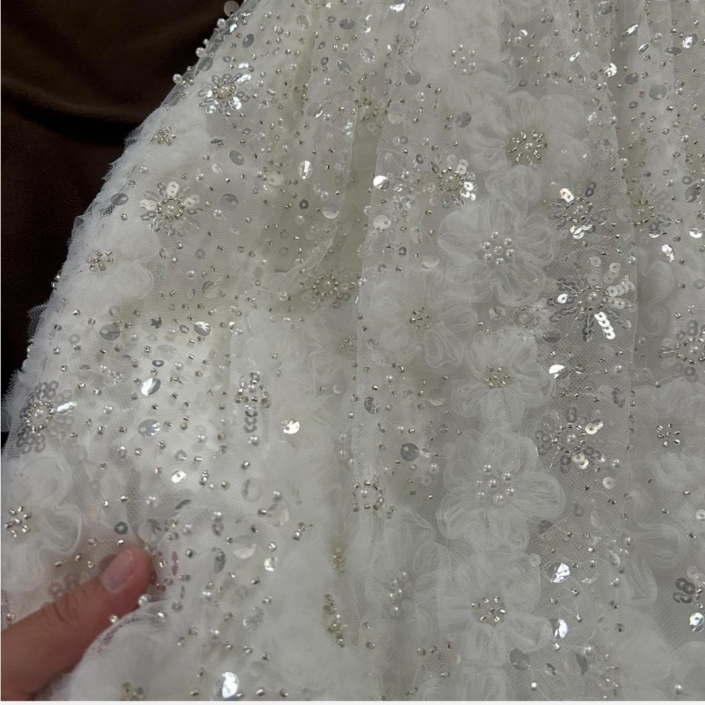 altar’d state demi embellished mini white sequin dress - Picture 2 of 6